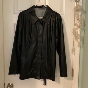 Xhilaration black faux leather jacket